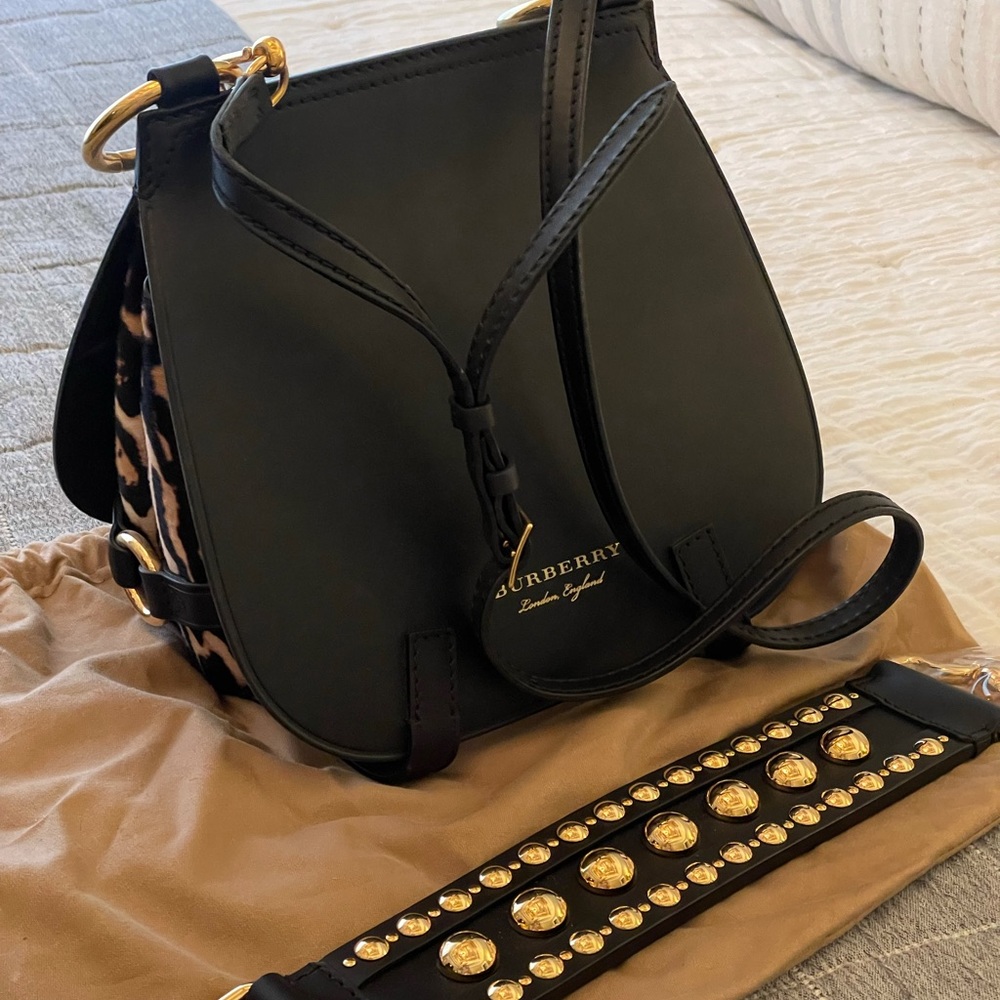 Burberry Bridle Saddlebag with Ponyhair